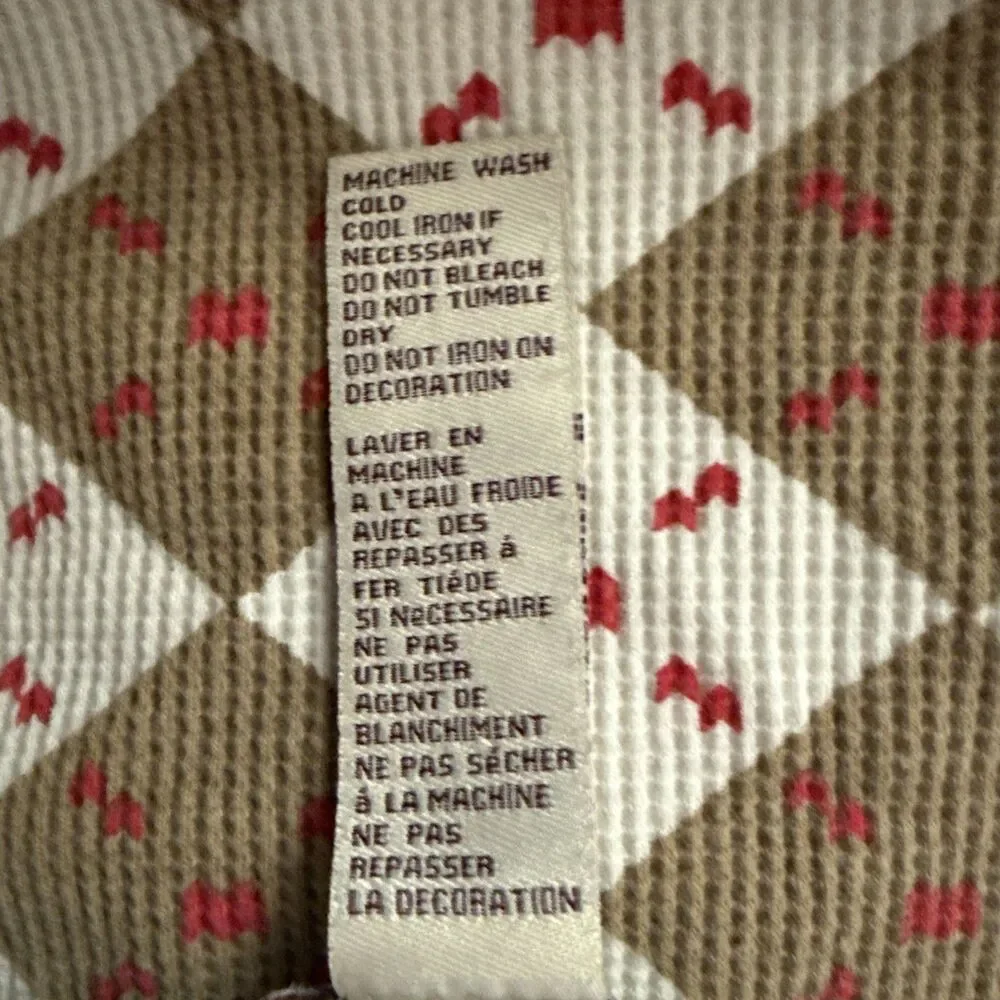 XXI Argyle Thermal Raglan Top - Picture 13 of 13